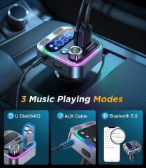 Joyroom 48W Araç şarj Wireless FM Transmitter