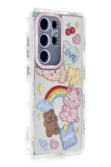 Newface Samsung Galaxy S23 Ultra Kılıf Reflexion Desenli Kapak - Desen 4