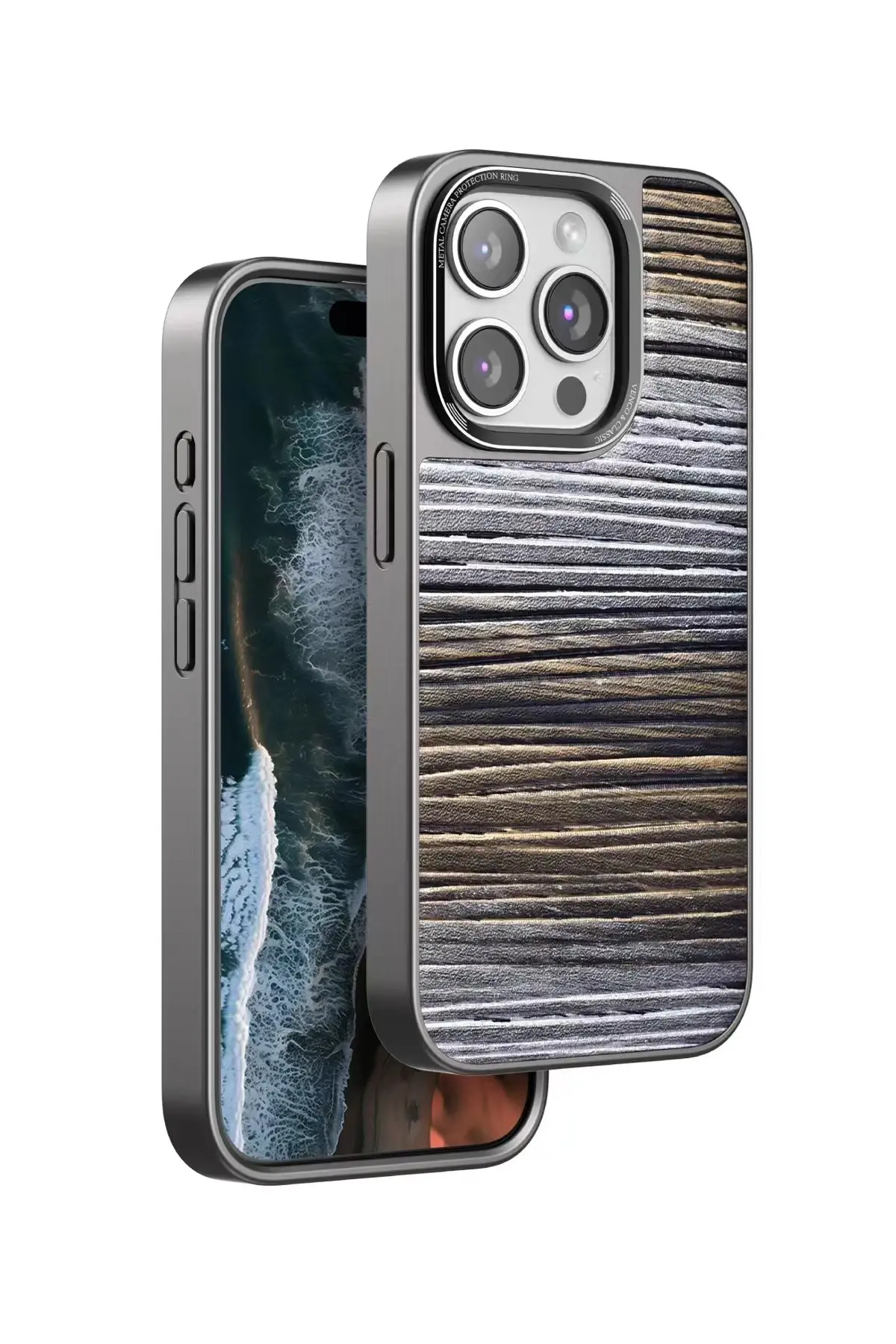 Venco iPhone 14 Pro Wave Kapak - Sarı