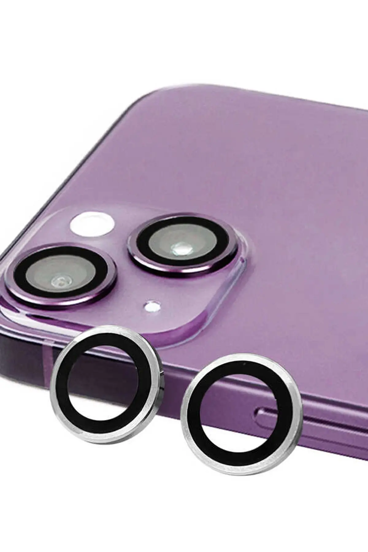 Newface iPhone 14 Plus Raze Metal Kamera Lens - Gümüş