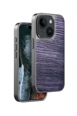 Venco iPhone 15 Wave Kapak - Derin Mor