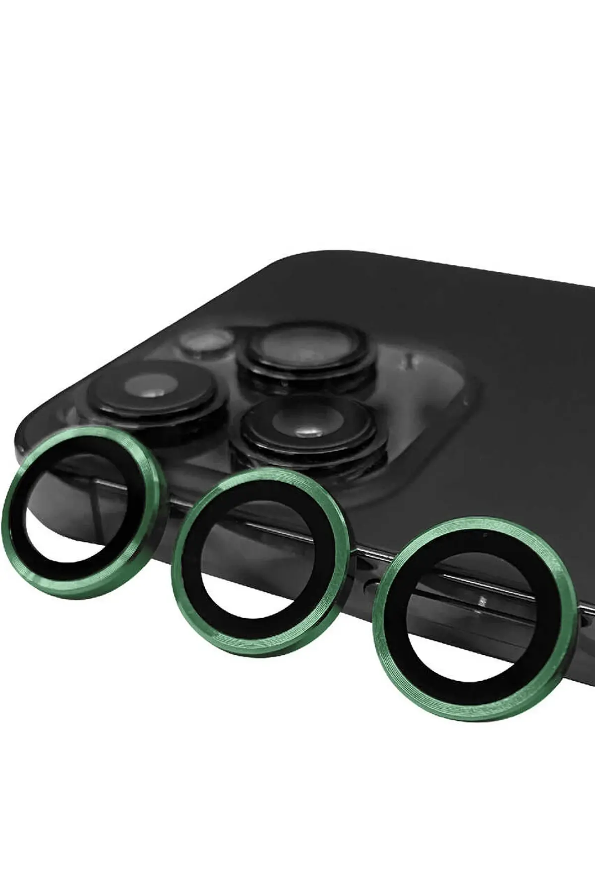 Newface iPhone 13 Pro Max Raze Metal Kamera Lens - Yeşil