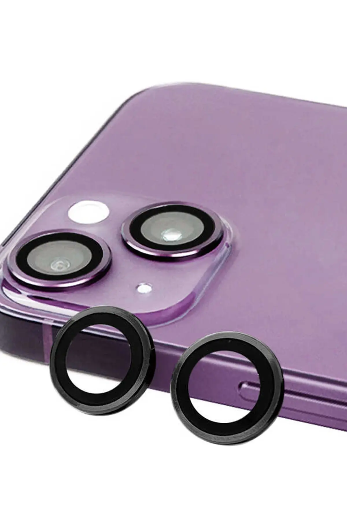 Newface iPhone 13 Mini Raze Metal Kamera Lens - Siyah