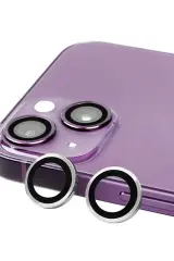 Newface iPhone 13 Mini Raze Metal Kamera Lens - Gümüş