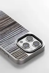 Venco iPhone 15 Pro Wave Kapak - Koyu Kahve