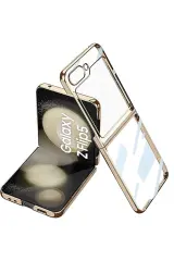 Newface Samsung Galaxy Z Flip 5 Kılıf Fold Element Kapak - Gold