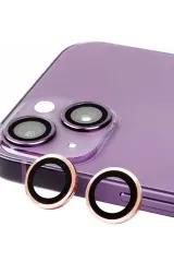 Newface iPhone 13 Raze Metal Kamera Lens - Pembe