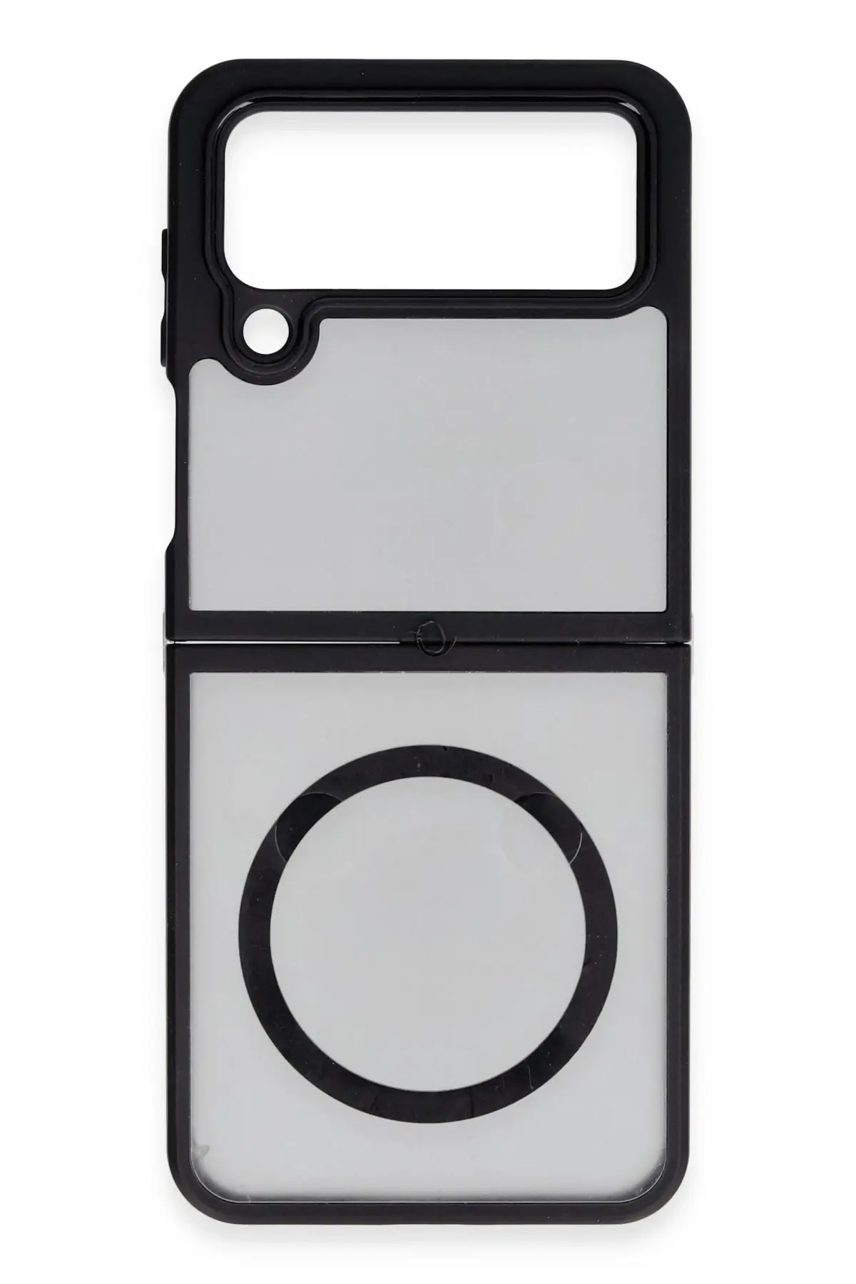 Newface Samsung Galaxy Z Flip 4 Kılıf Blur Fold Magsafe Kapak - Mat Siyah