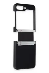 Newface Samsung Galaxy Z Flip 6 Kılıf Belt Flip Kapak - Siyah