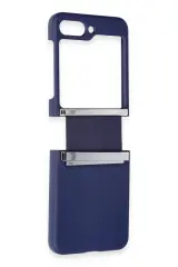 Newface Samsung Galaxy Z Flip 6 Kılıf Belt Flip Kapak - Lacivert