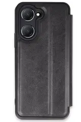 Newface Vivo Y18 Kılıf Flip Cover - Siyah
