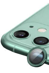 Newface iPhone 11 Raze Metal Kamera Lens - Yeşil