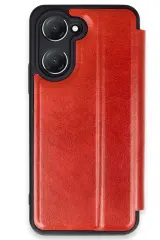 Newface Vivo Y18 Kılıf Flip Cover - Kırmızı
