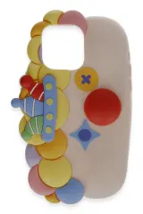 Newface iPhone 15 Kılıf Poky Karakter Silikon Kapak - Desen 7