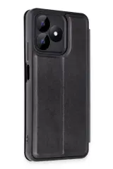 Newface Realme Note 50 4G Kılıf Flip Cover - Siyah