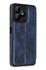 Newface Realme Note 50 4G Kılıf Flip Cover - Lacivert