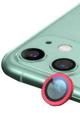 Newface iPhone 12 Raze Metal Kamera Lens - Kırmızı