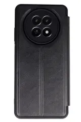 Newface Realme 12 5G Kılıf Flip Cover - Siyah