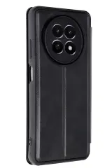 Newface Realme 12 5G Kılıf Flip Cover - Siyah