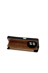 Newface Realme 12 5G Kılıf Flip Cover - Taba