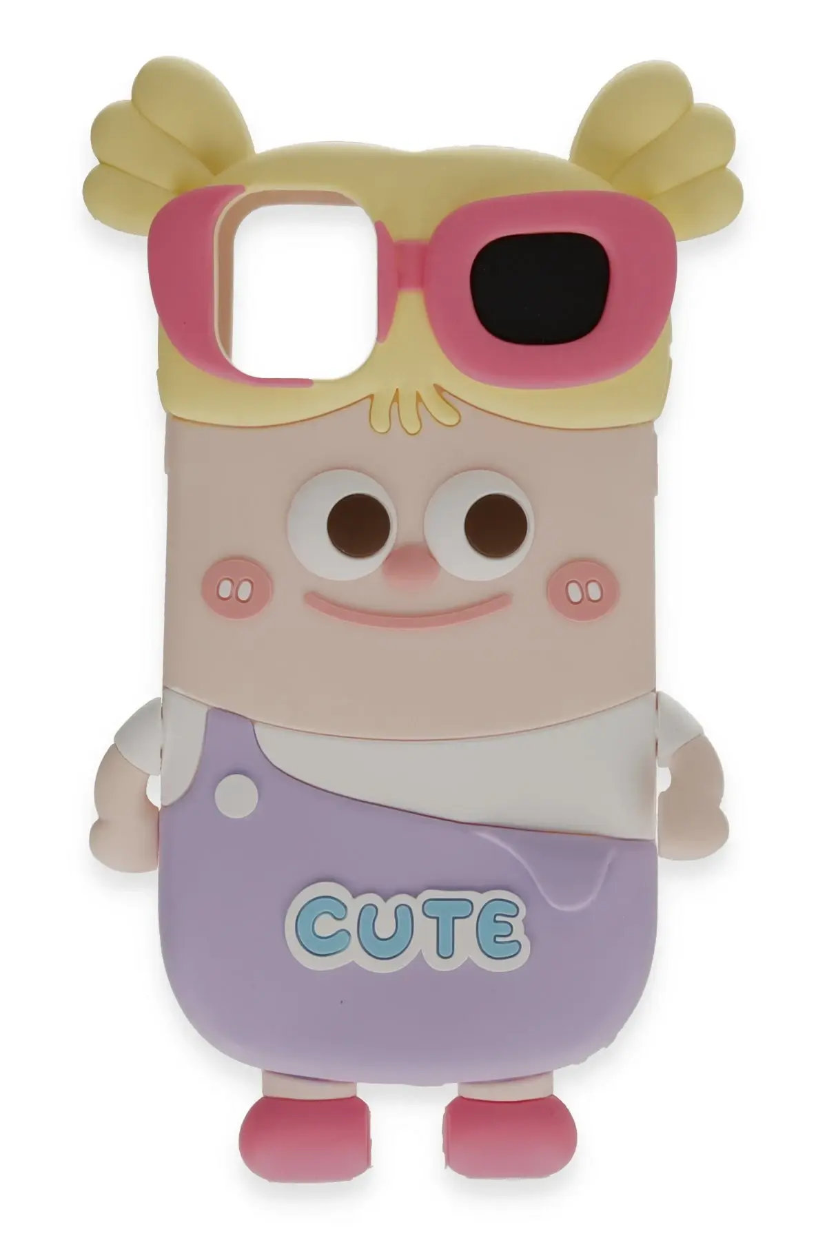 Newface iPhone 15 Pro Kılıf Poky Karakter Silikon Kapak - Desen 8