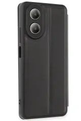Newface Oppo A38 Kılıf Flip Cover - Siyah