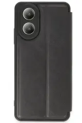 Newface Oppo A38 Kılıf Flip Cover - Siyah