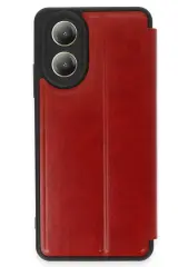 Newface Oppo A38 Kılıf Flip Cover - Kırmızı