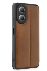 Newface Oppo A38 Kılıf Flip Cover - Taba