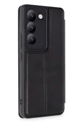 Newface Vivo V30 Lite 4G Kılıf Flip Cover - Siyah