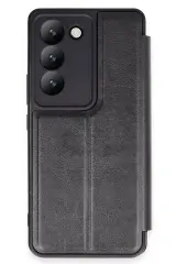Newface Vivo V30 Lite 4G Kılıf Flip Cover - Siyah