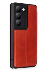 Newface Vivo V30 Lite 4G Kılıf Flip Cover - Kırmızı