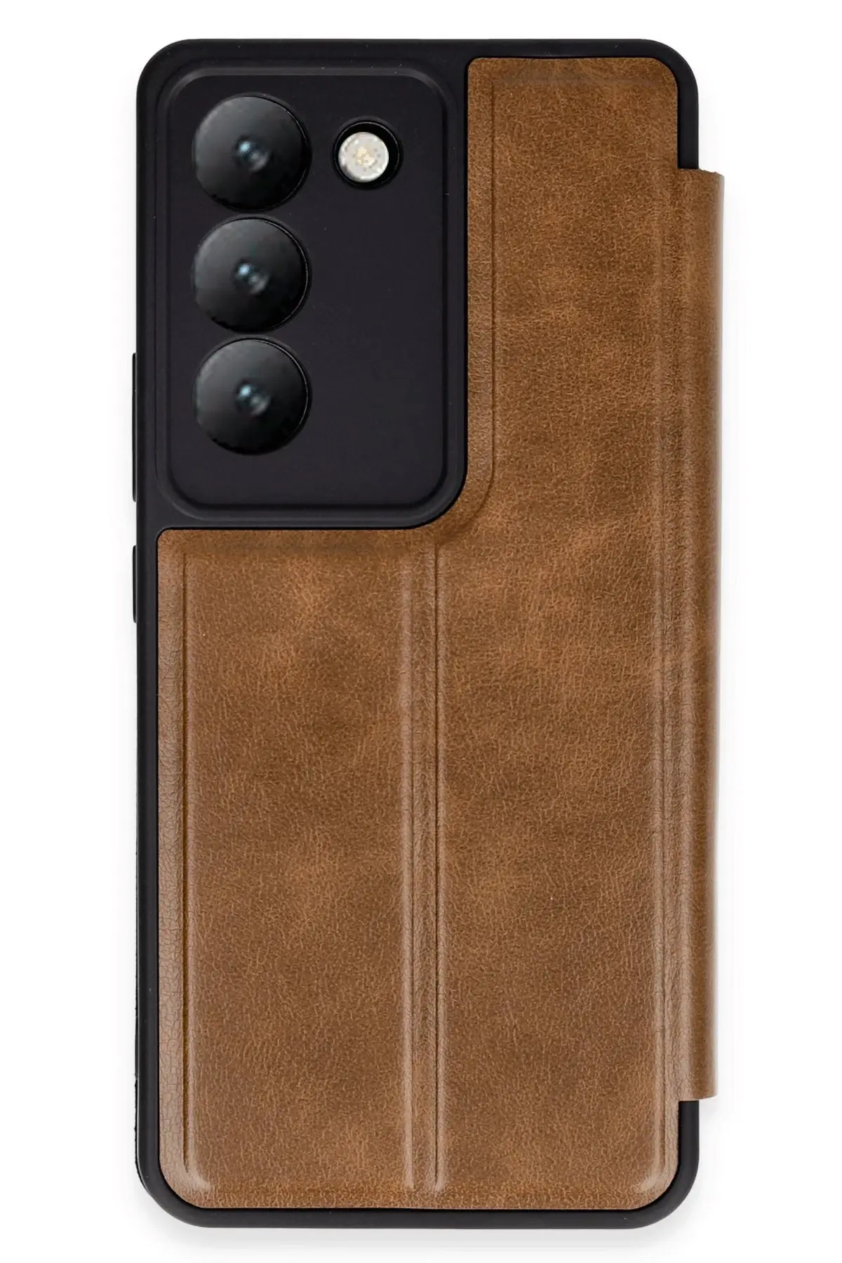 Newface Vivo V30 Lite 4G Kılıf Flip Cover - Taba