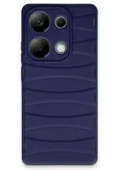 Newface Xiaomi Redmi Note 13 Pro 4G Kılıf Bibercas Silikon Kapak - Lacivert