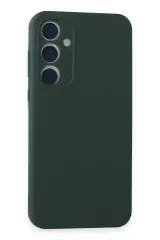 Newface Samsung Galaxy A15 4G Kılıf First Silikon - Koyu Yeşil