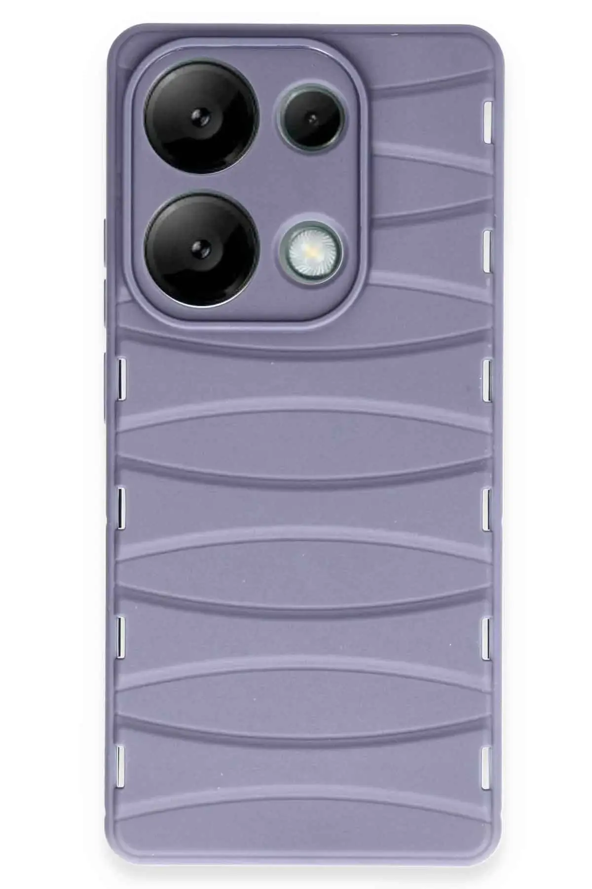 Newface Xiaomi Redmi Note 13 Pro 4G Kılıf Bibercas Silikon Kapak - Lila