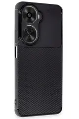 Newface Huawei Nova 12 SE Kılıf Auto Focus Karbon Kapak - Siyah