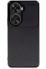 Newface Huawei Nova 12 SE Kılıf Auto Focus Karbon Kapak - Siyah