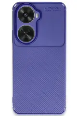 Newface Huawei Nova 12 SE Kılıf Auto Focus Karbon Kapak - Lacivert