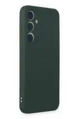 Newface Samsung Galaxy A35 5G Kılıf First Silikon - Koyu Yeşil