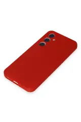 Newface Samsung Galaxy A55 5G Kılıf First Silikon - Kırmızı