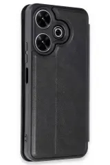 Newface Xiaomi Redmi 13 4G Kılıf Flip Cover - Siyah