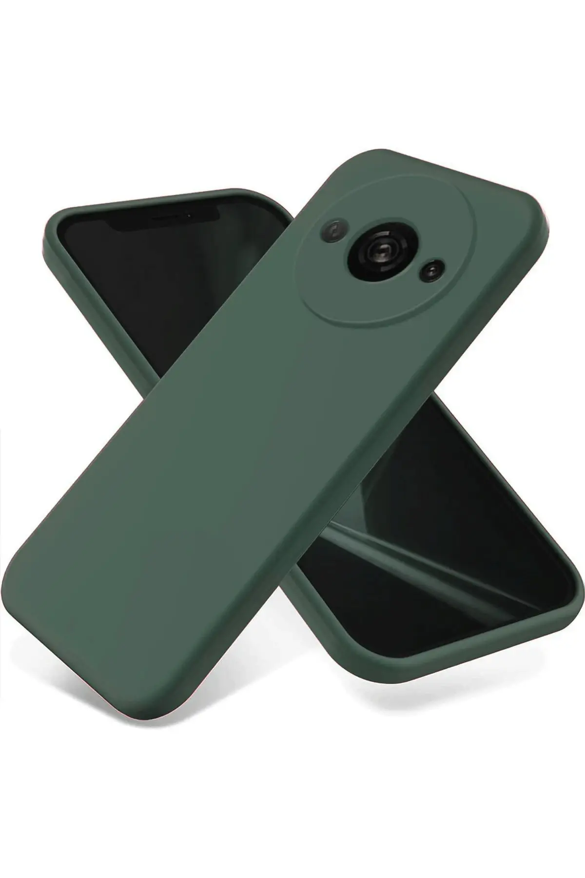 Newface Xiaomi Redmi A3 4G Kılıf First Silikon - Koyu Yeşil