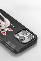 Venco iPhone 11 Perma Desenli Kapak - Koyu Kahve