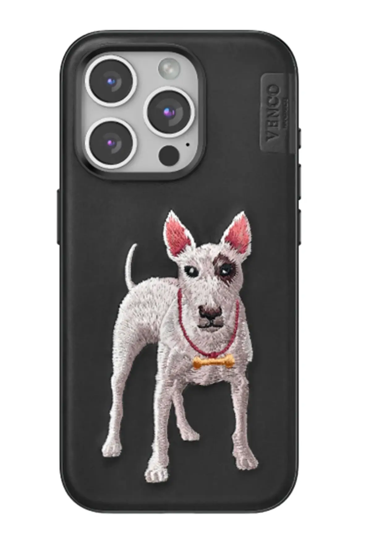 Venco iPhone 14 Pro Max Perma Desenli Kapak - Siyah