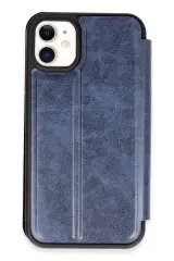 Newface iPhone 11 Kılıf Flip Cover - Lacivert