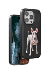 Venco iPhone 15 Pro Perma Desenli Kapak - Siyah