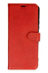 Newface Xiaomi Redmi 13 4G Kılıf Trend S Plus Kapaklı Kılıf - Kırmızı