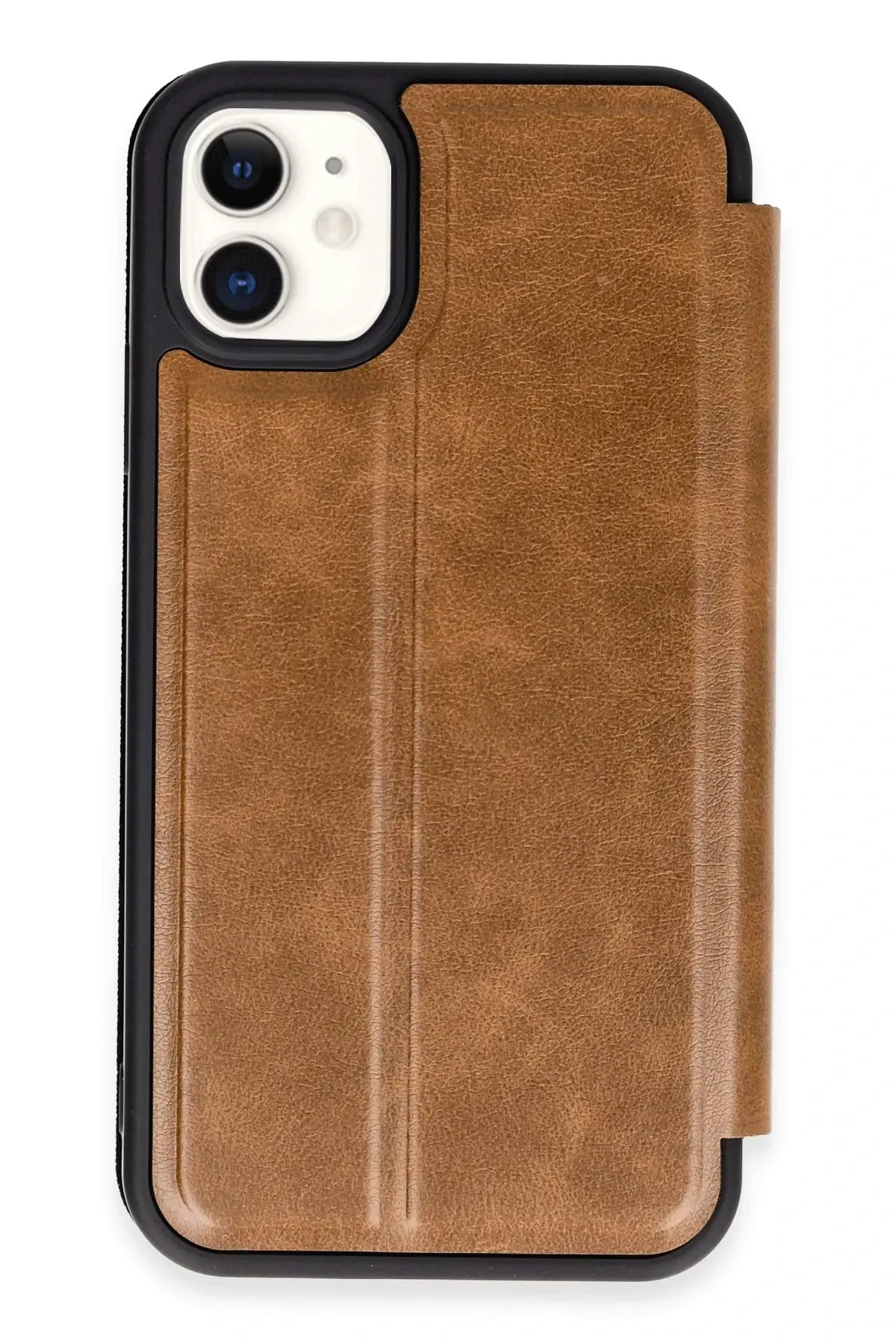 Newface iPhone 11 Kılıf Flip Cover - Taba