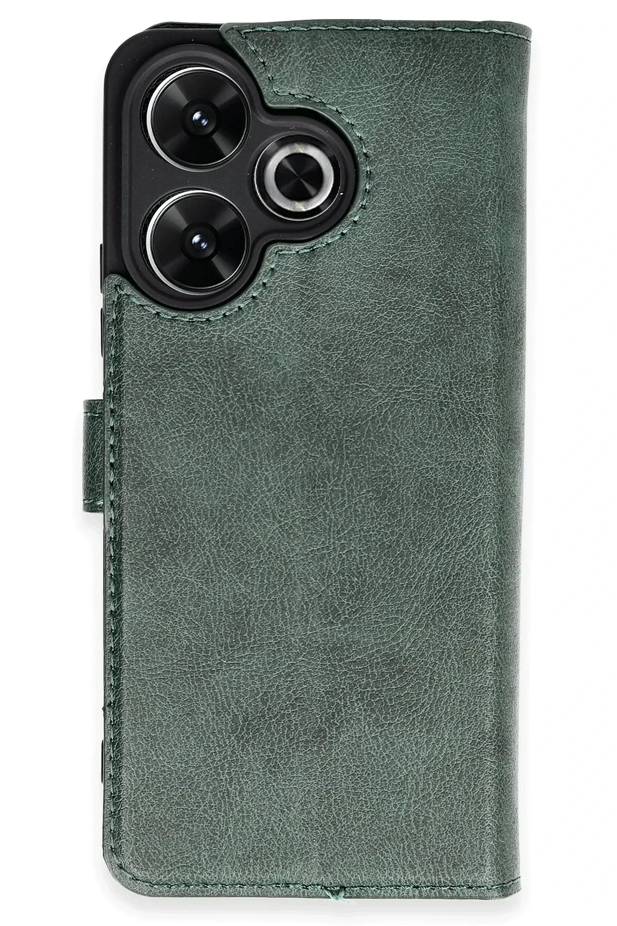 Newface Xiaomi Redmi 13 4G Kılıf Trend S Plus Kapaklı Kılıf - Yeşil